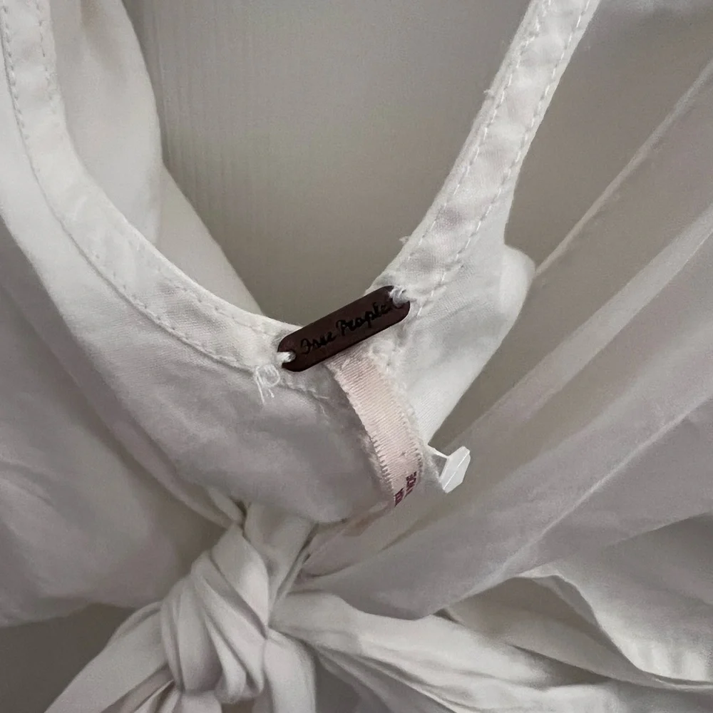 Free People White Tie-Front Sundress‎